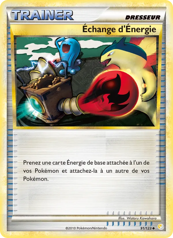 Carte Pokémon Échange d’Énergie de l'extension HeartGold SoulSilver