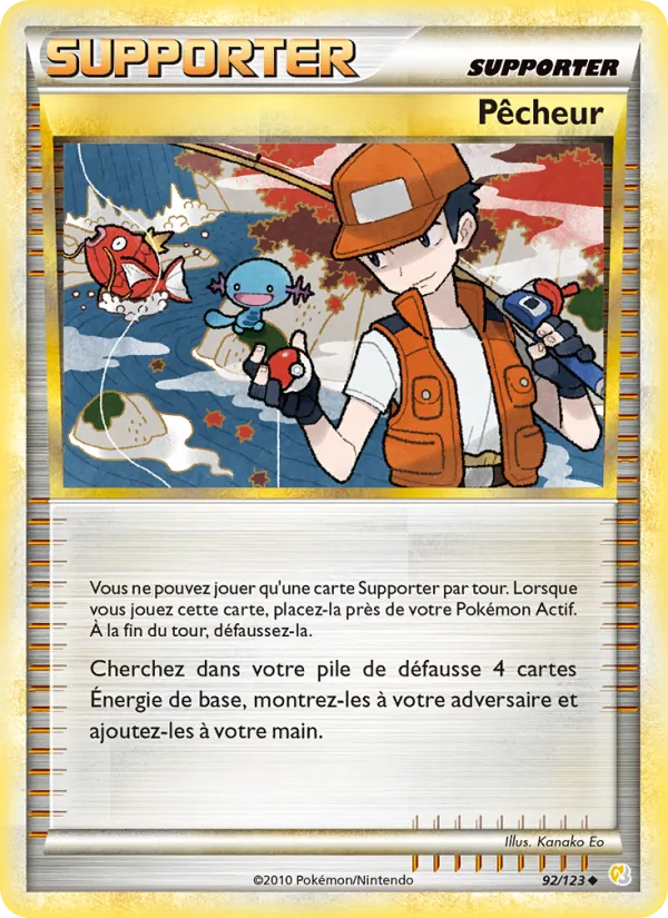 Carte Pokémon Pêcheur de l'extension HeartGold SoulSilver