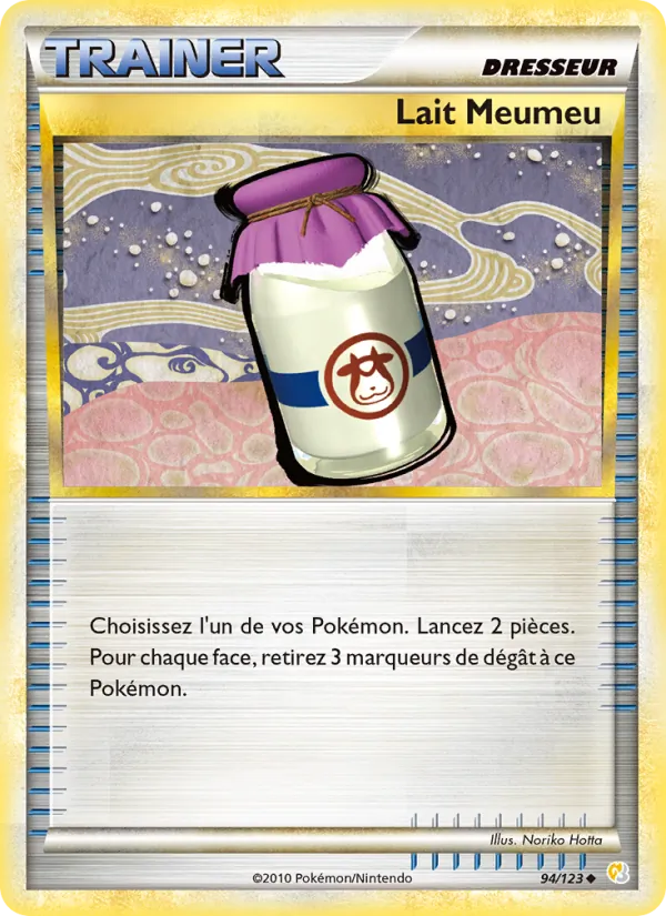 Carte Pokémon Lait Meumeu de l'extension HeartGold SoulSilver
