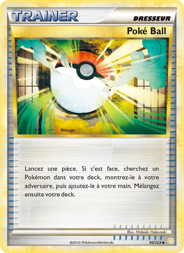 Carte Pokémon Poké Ball de l'extension HeartGold SoulSilver