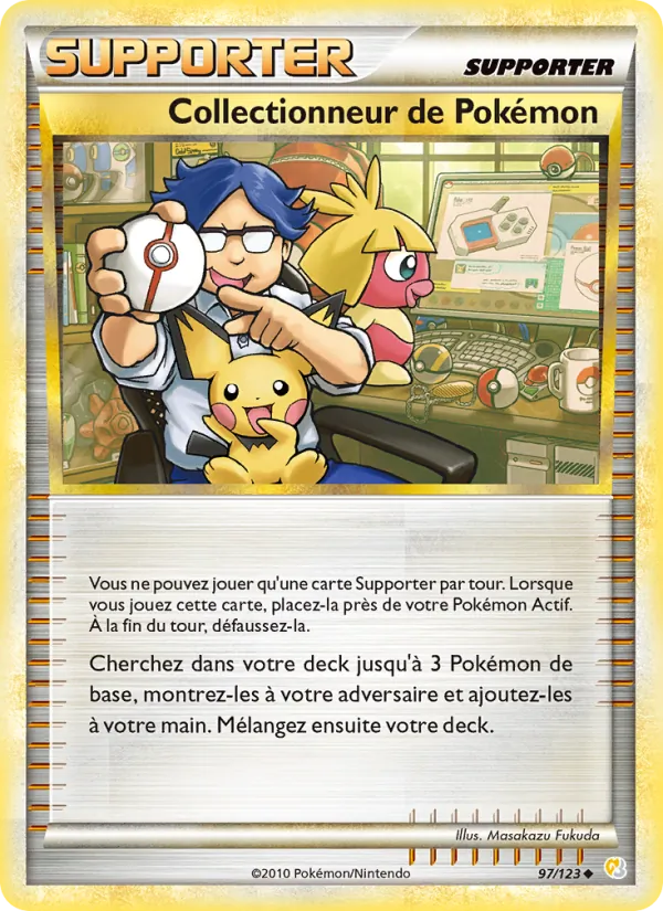 Carte Pokémon Collectionneur de Pokémon de l'extension HeartGold SoulSilver