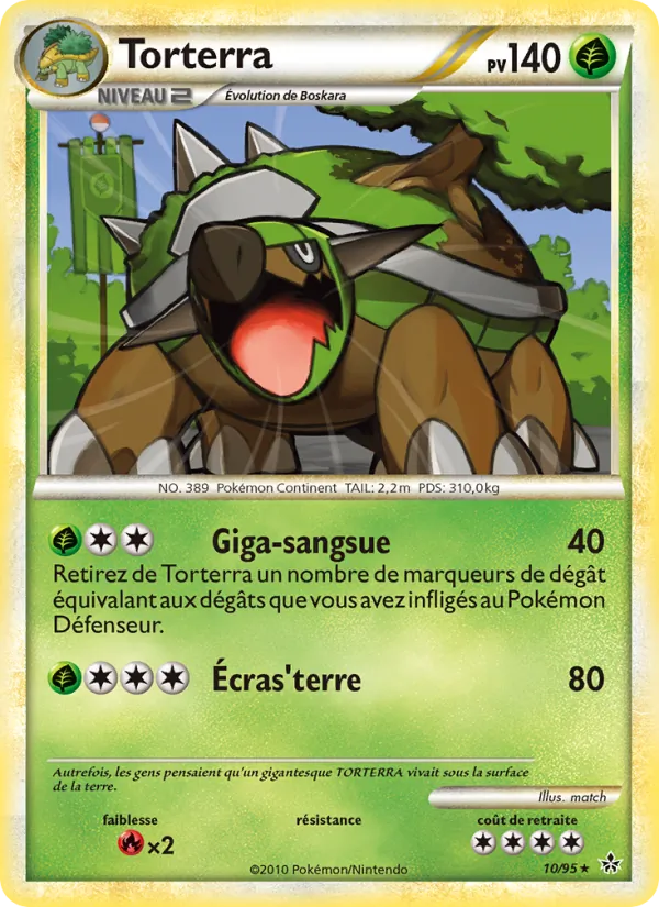 Carte Pokémon Torterra de l'extension Déchaînement