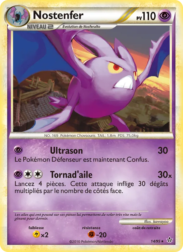 Carte Pokémon Nostenfer de l'extension Déchaînement