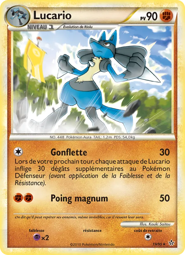 Carte Pokémon Lucario de l'extension Déchaînement