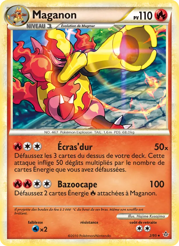 Carte Pokémon Maganon de l'extension Déchaînement