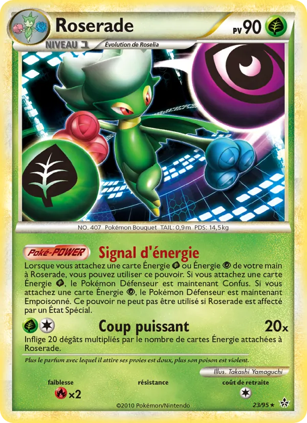 Carte Pokémon Roserade de l'extension Déchaînement