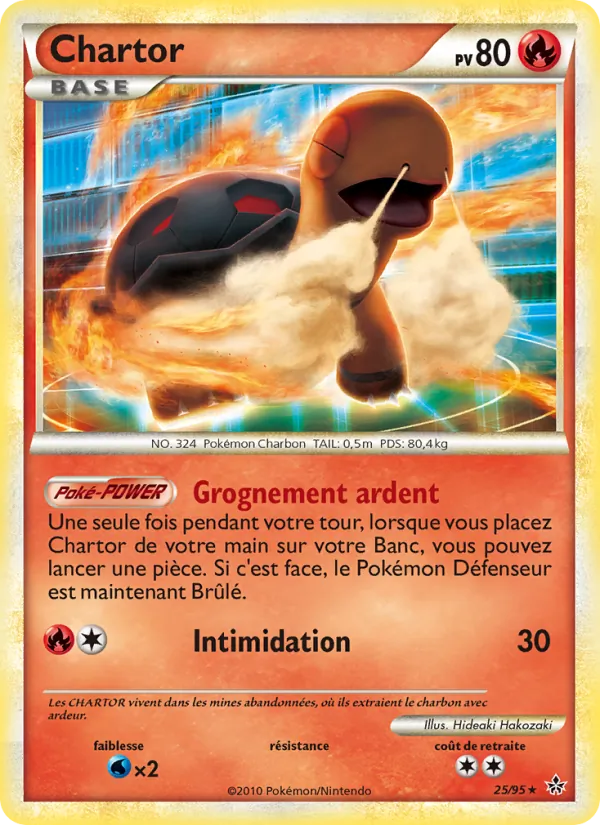 Carte Pokémon Chartor de l'extension Déchaînement