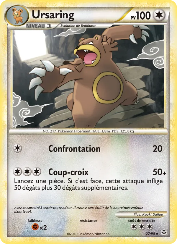 Carte Pokémon Ursaring de l'extension Déchaînement