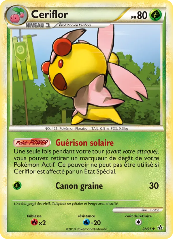 Carte Pokémon Ceriflor de l'extension Déchaînement