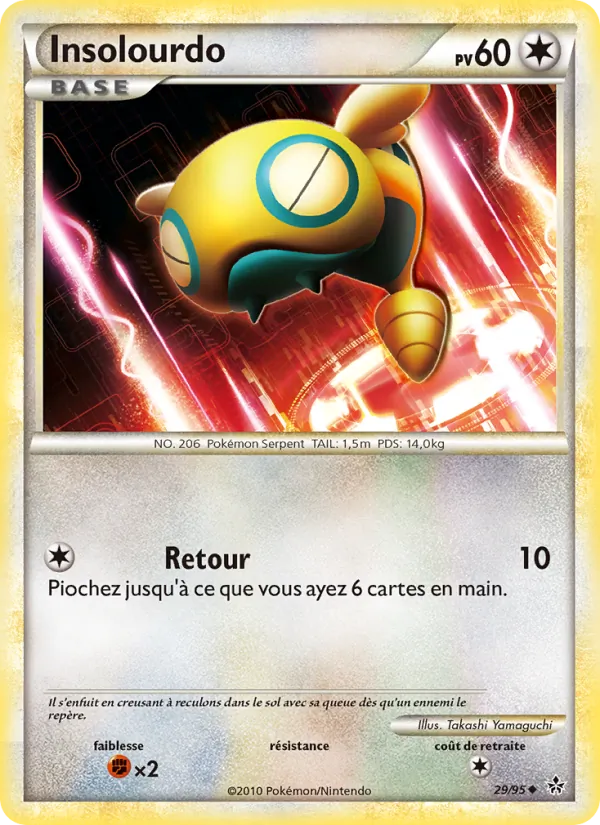 Carte Pokémon Insolourdo de l'extension Déchaînement