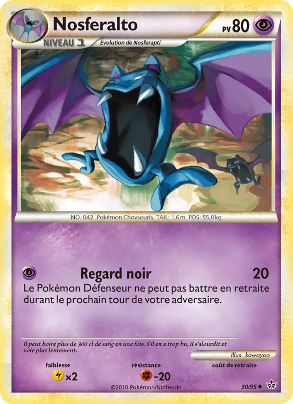 Carte Pokémon Nosferalto de l'extension Déchaînement