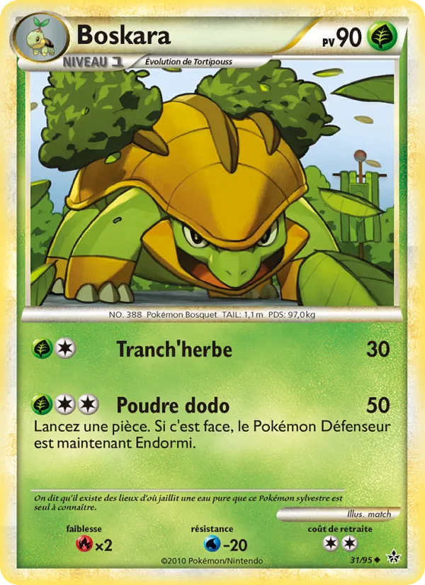 Carte Pokémon Boskara de l'extension Déchaînement