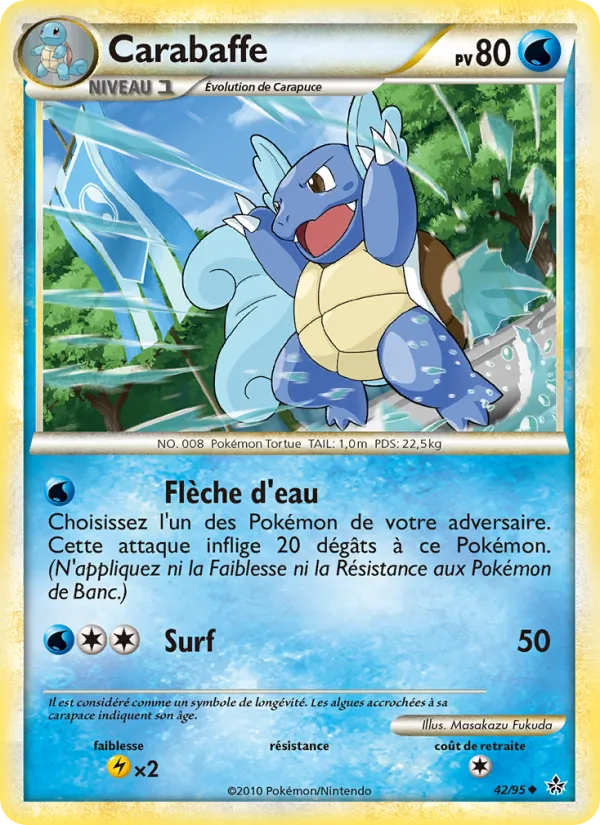 Carte Pokémon Carabaffe de l'extension Déchaînement