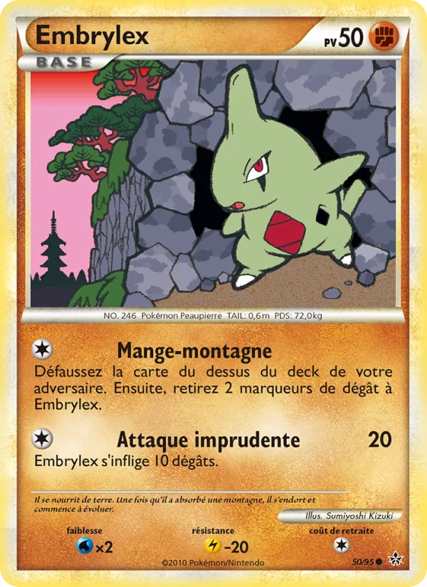 Carte Pokémon Embrylex de l'extension Déchaînement