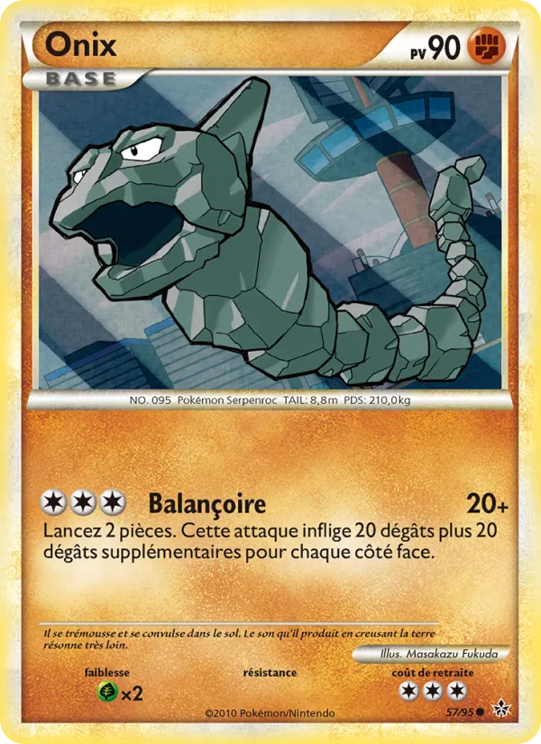 Carte Pokémon Onix de l'extension Déchaînement