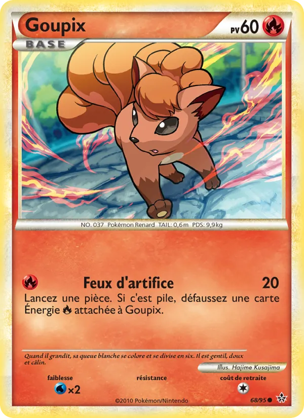 Carte Pokémon Goupix de l'extension Déchaînement
