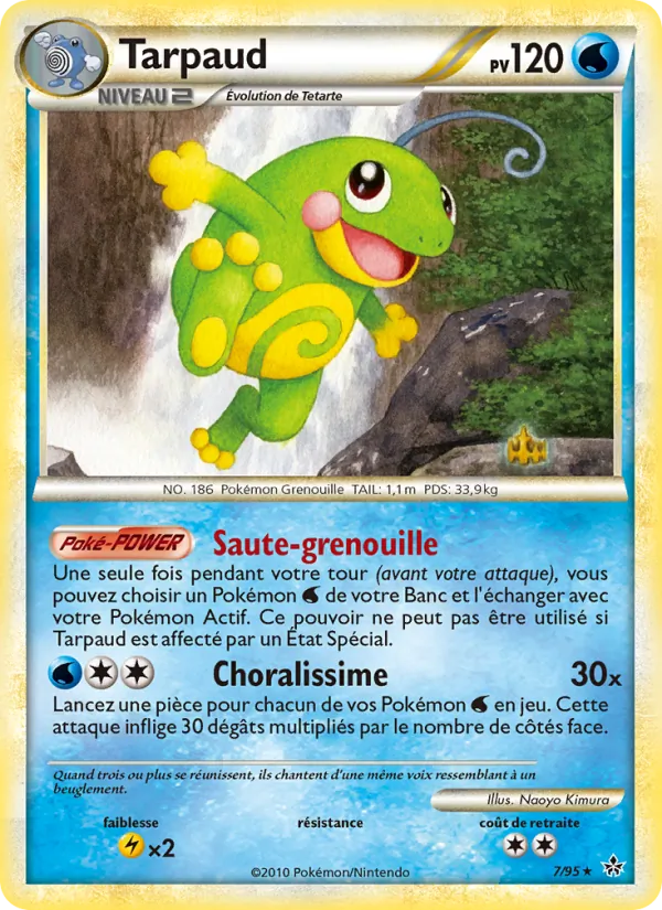 Carte Pokémon Tarpaud de l'extension Déchaînement