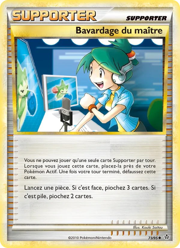 Carte Pokémon Bavardage du maître de l'extension Déchaînement