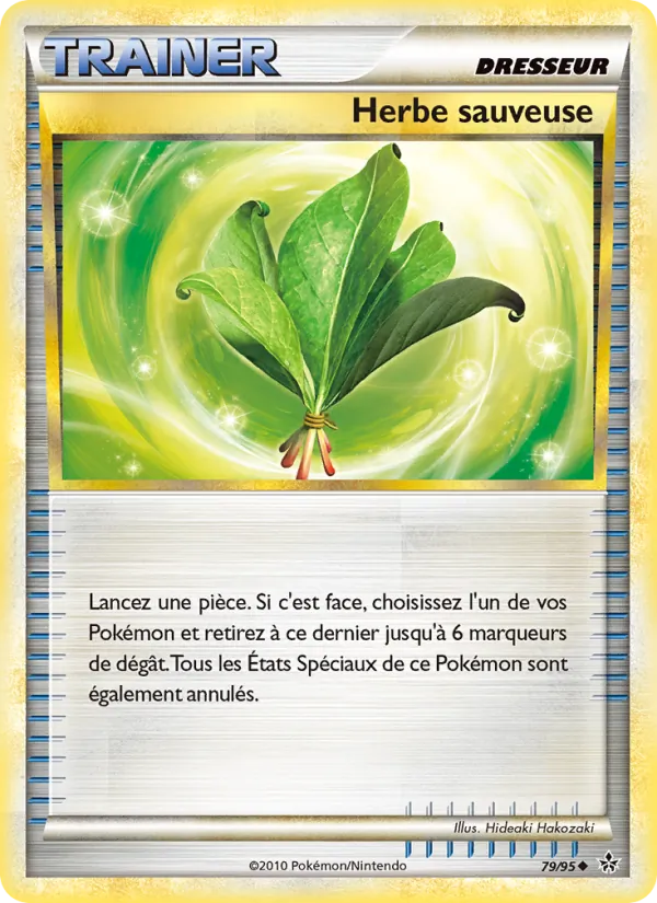 Carte Pokémon Herbe sauveuse de l'extension Déchaînement
