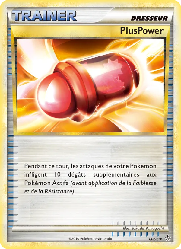 Carte Pokémon PlusPower de l'extension Déchaînement