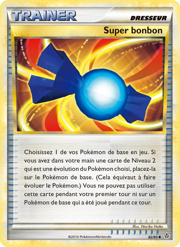 Carte Pokémon Super bonbon de l'extension Déchaînement