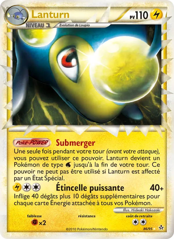 Carte Pokémon Lanturn de l'extension Déchaînement