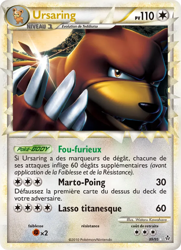 Carte Pokémon Ursaring de l'extension Déchaînement