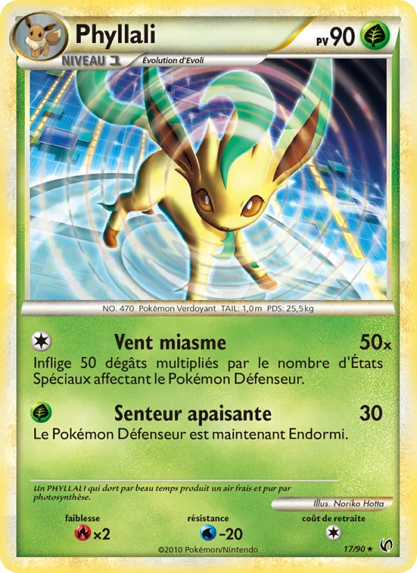 Carte Pokémon Phyllali de l'extension Indomptable