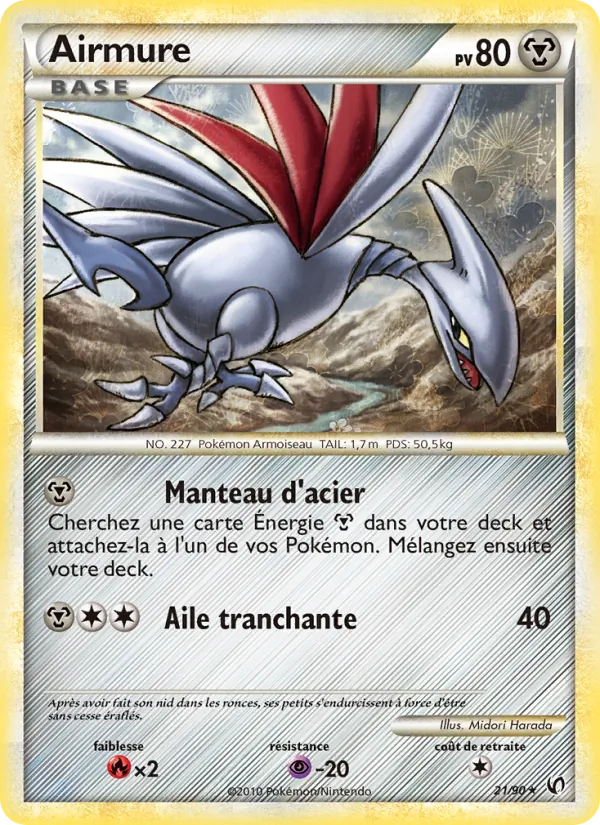 Carte Pokémon Airmure de l'extension Indomptable