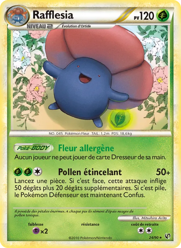 Carte Pokémon Rafflesia de l'extension Indomptable