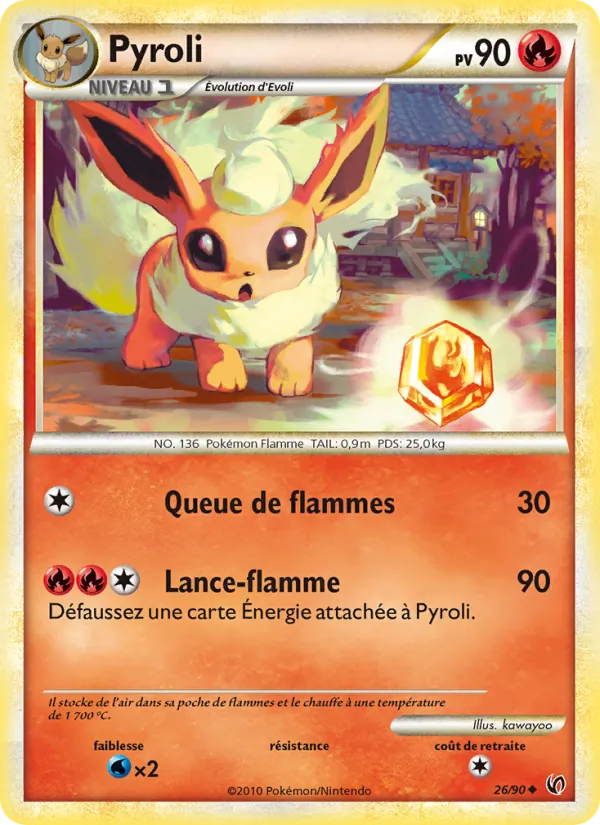 Carte Pokémon Pyroli de l'extension Indomptable