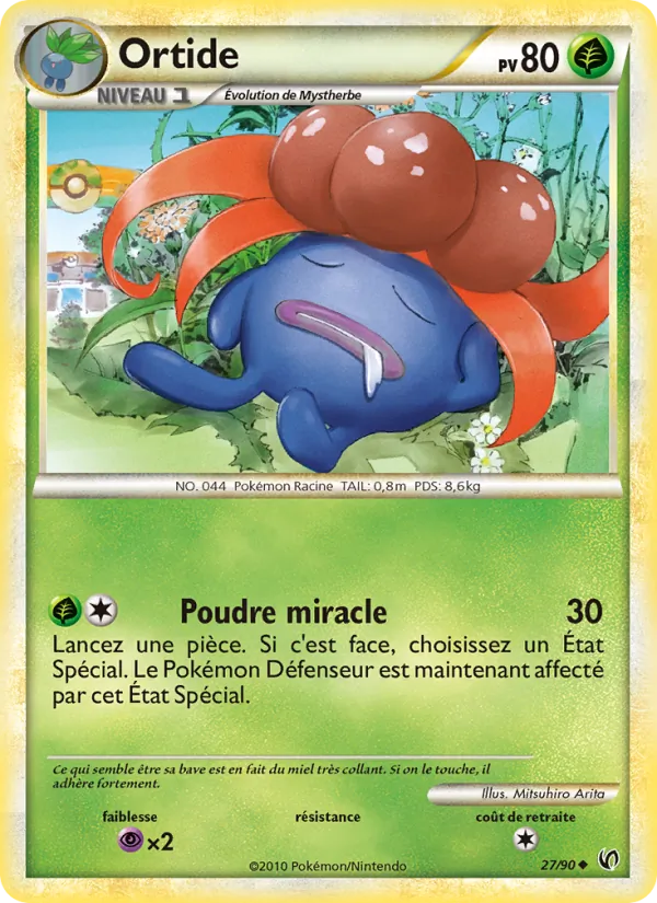 Carte Pokémon Ortide de l'extension Indomptable