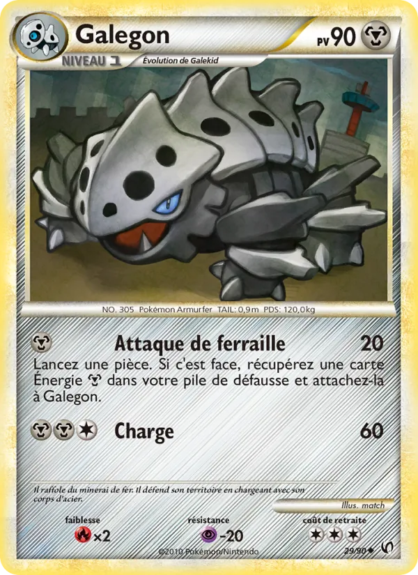 Carte Pokémon Galegon de l'extension Indomptable