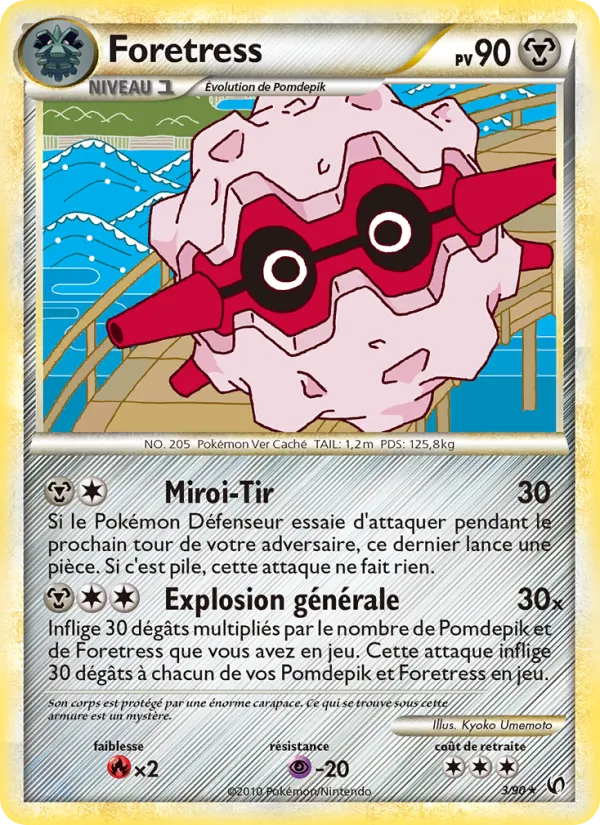 Carte Pokémon Foretress de l'extension Indomptable