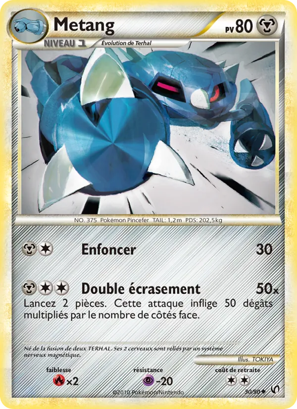 Carte Pokémon Métang de l'extension Indomptable