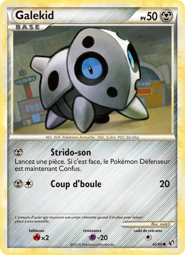 Carte Pokémon Galekid de l'extension Indomptable