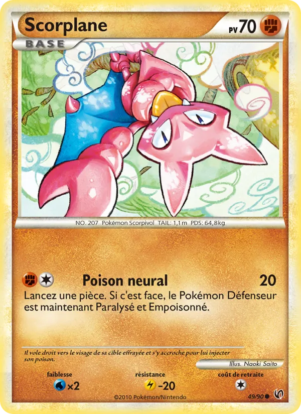 Carte Pokémon Scorplane de l'extension Indomptable