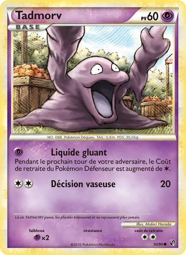 Carte Pokémon Tadmorv de l'extension Indomptable