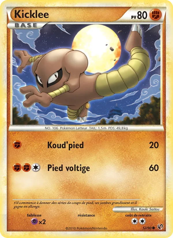 Carte Pokémon Kicklee de l'extension Indomptable