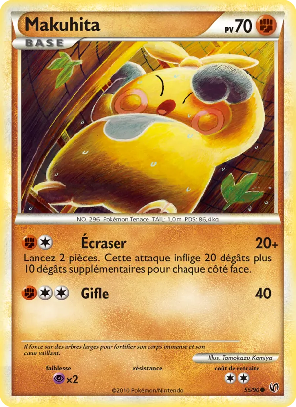 Carte Pokémon Makuhita de l'extension Indomptable