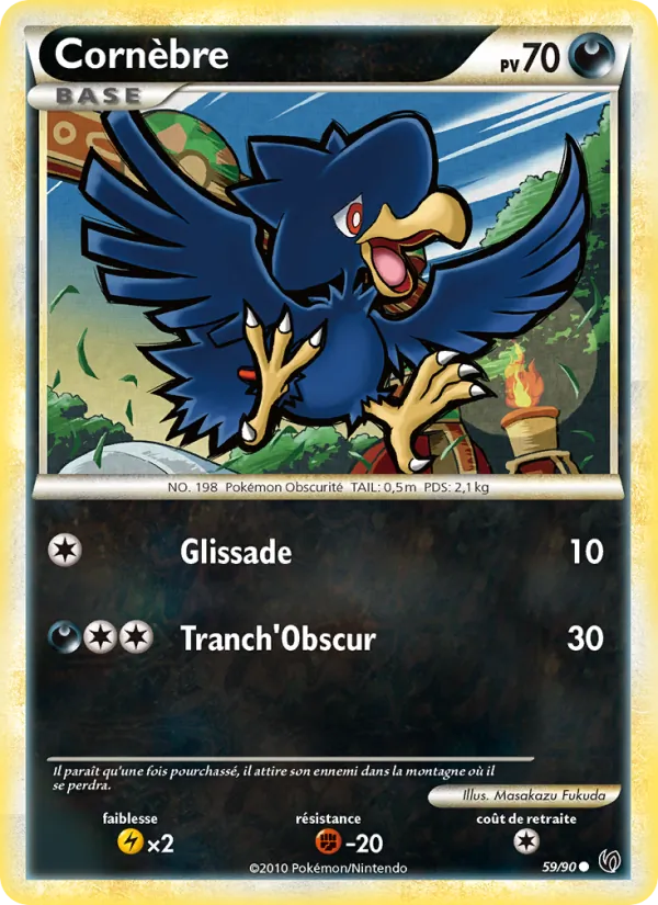 Carte Pokémon Cornèbre de l'extension Indomptable
