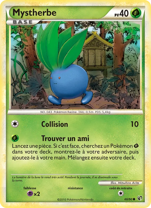 Carte Pokémon Mystherbe de l'extension Indomptable