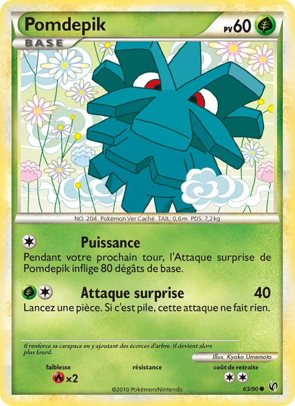 Carte Pokémon Pomdepik de l'extension Indomptable