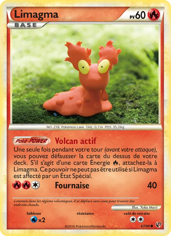 Carte Pokémon Limagma de l'extension Indomptable