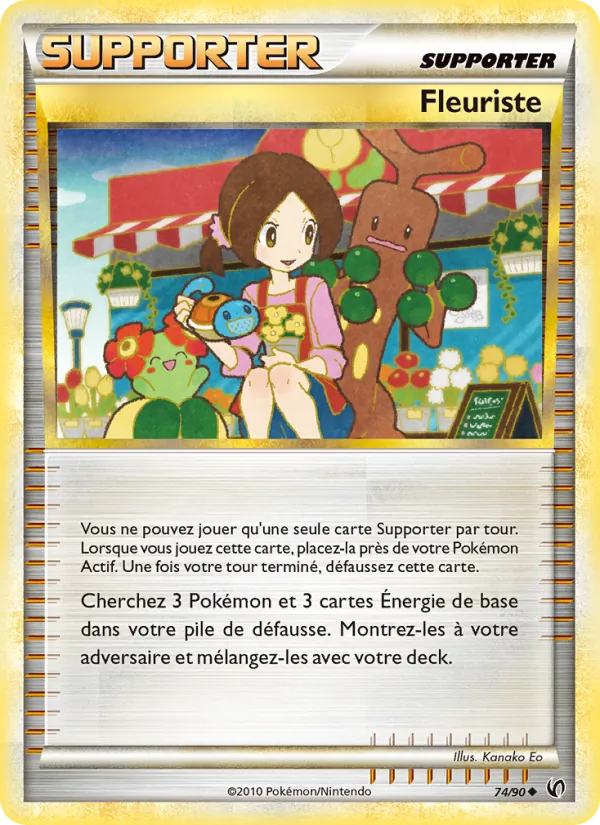 Carte Pokémon Fleuriste de l'extension Indomptable