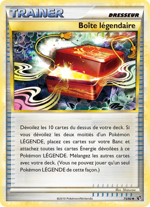 Carte Pokémon Boîte légendaire de l'extension Indomptable