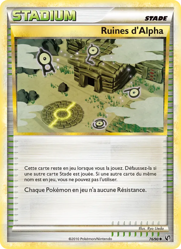 Carte Pokémon Ruines d’Alph de l'extension Indomptable