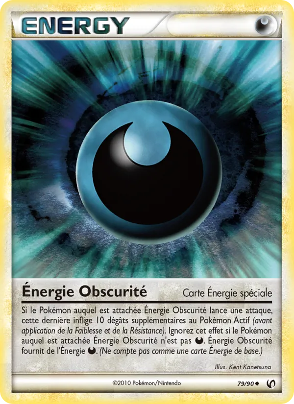Carte Pokémon Énergie Obscurité de l'extension Indomptable