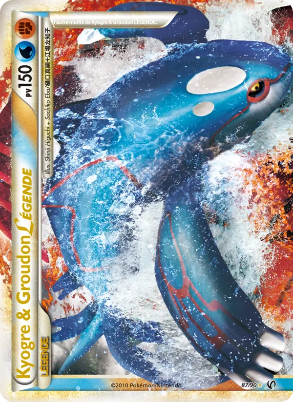 Carte Pokémon Kyogre & Groudon LÉGENDE de l'extension Indomptable