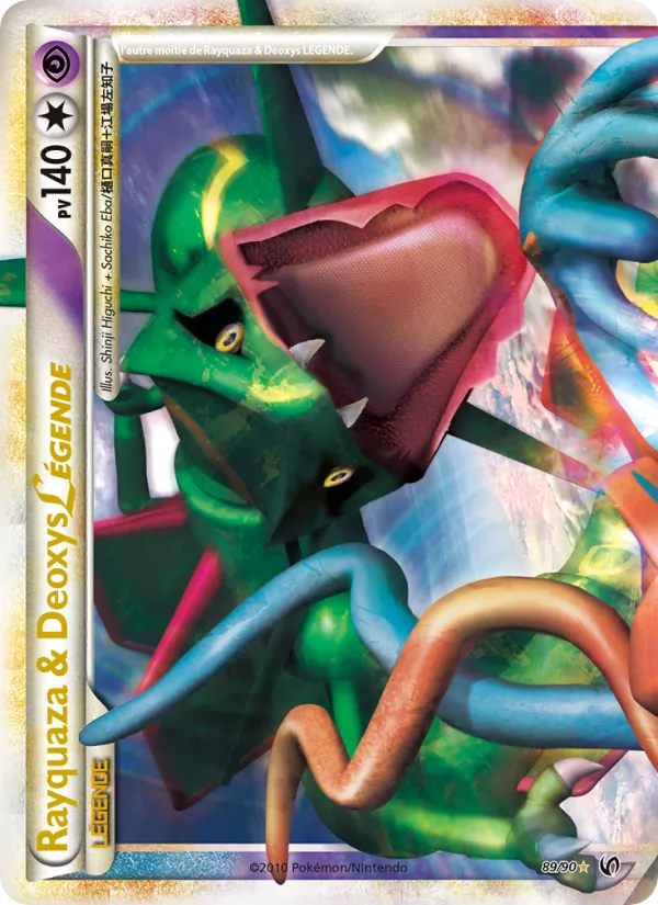 Carte Pokémon Rayquaza & Deoxys LÉGENDE de l'extension Indomptable